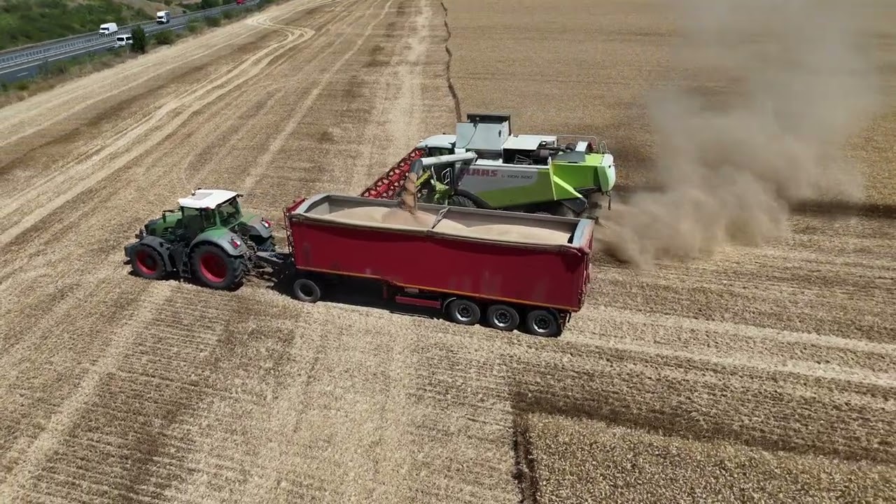 Claas Lexion 580 - 2025 Wheat Harvesting