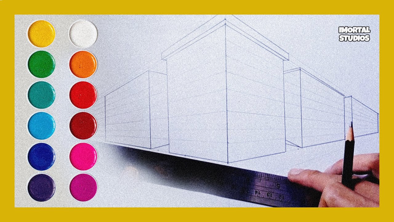 How To Draw Using Perspective Easy For Beginner | Draw Perspective ...
