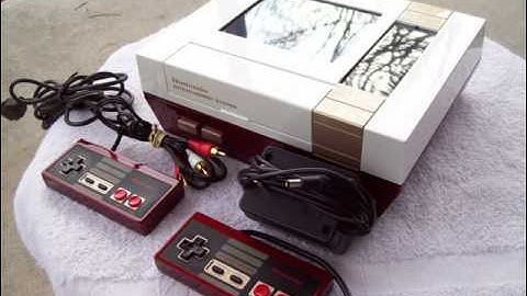 Custom modded NES Nintendo with Famicom colors