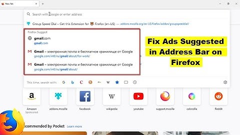 How to Turn Off Suggested Ads in the Firefox Address Bar | Windows