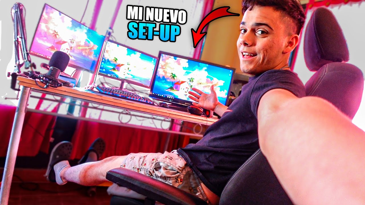 MI NUEVO SETUP EN EL LIVING DE MI CASA! - YouTube