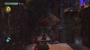 Knack 2 - Chapter 3-3 The Frozen Mine: Ava & Adrian Chat, Collect Parts To Get Bigger & Open Door