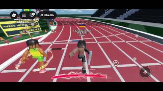 Track &amp; field showdown with people online on Roblox clean no cursing