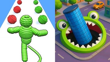 Rope Man Run VS Hole.io Max All Levels Gameplay Android,iOS NEW UPDATE