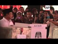 suara calon presiden, Prabowo Subianto; orang-orang memberikan suara mereka di rumah sakit
