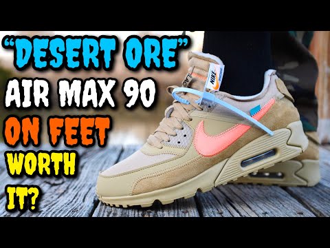 WORTH $500? “DESERT ORE" OFF-WHITE AIR MAX 90 ON FEET REVIEW! BEST OFF-WHITE SNEAKER OF 2019?