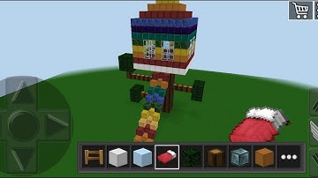 WorldCraft : 3D Build & Craft Gameplay #45 (iOS & Android) | Rainbow 🌈 Tree 🌲 House 🏡