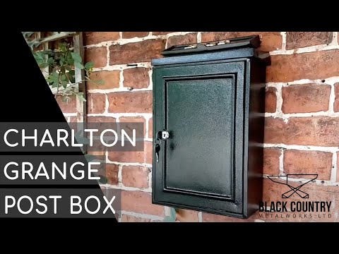 "Charlton Grange" Wall Mounted Post Box With Polished Brass Letters  (LB1009/PLN/PBL)