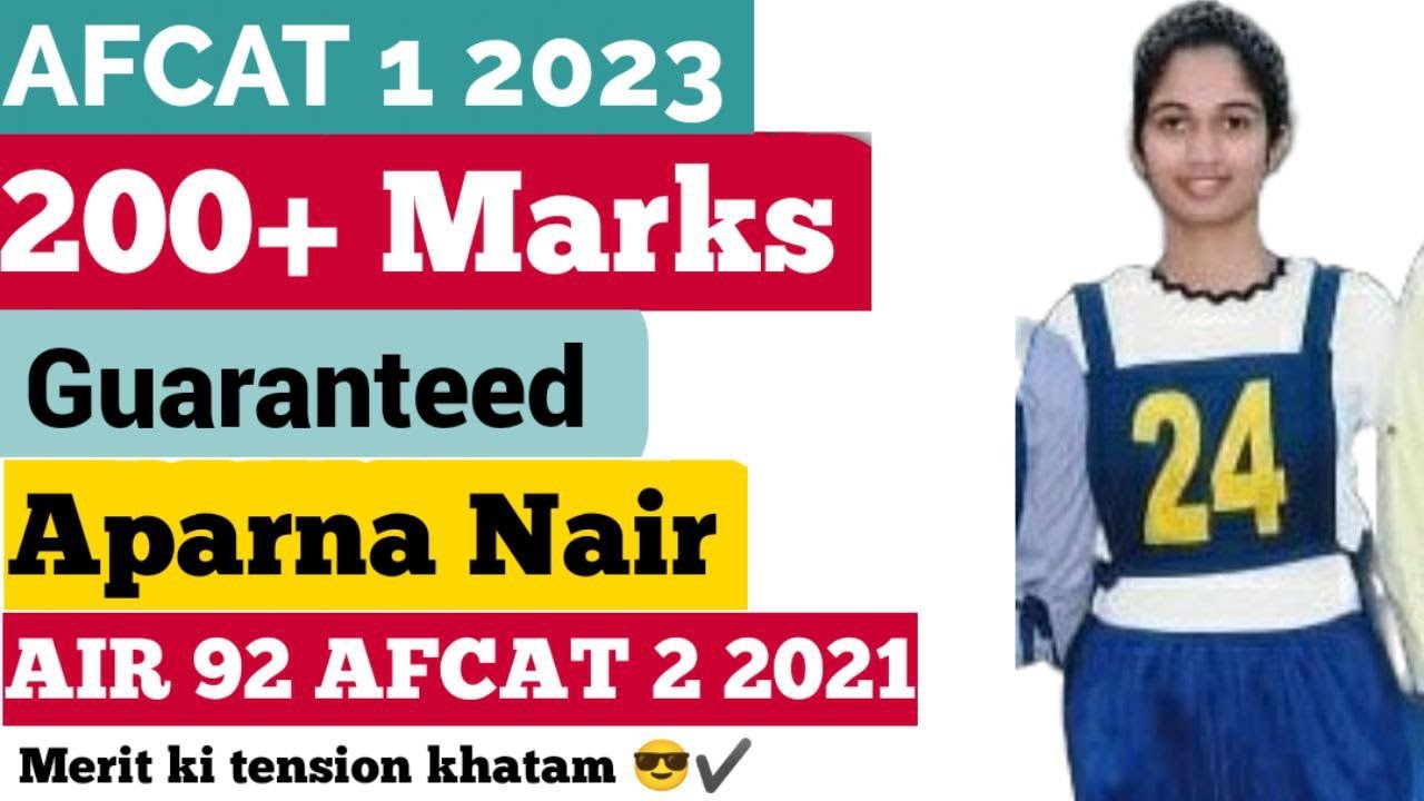 AIR 92 AFCAT Aparna Nair