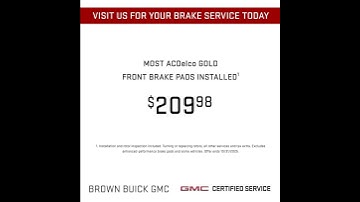 Car Care 2025 Promo 05 GMC Brake Pads Coupon Video Amarillo TX Lubbock TX