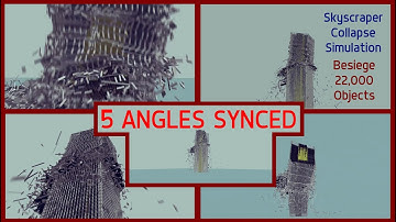 Skyscraper Collapse Simulation v2 | Besiege (22,000 objects)