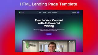 Writey - AI Writer Services HTML Landing Page Template screenshot 3