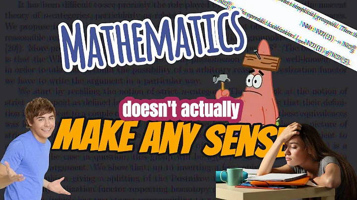 Mathematics doesn't actually make any sense