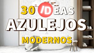 30 COMBINACIONES de AZULEJOS para BAÑOS MODERNOS con IDEAS GENIALES para reformar y diseñar tu baño