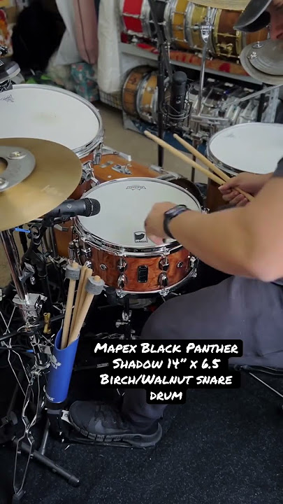 What’s you think of this Mapex  Black Panther Shadow #snare #drum? #shorts #demo #blackpanther #tune