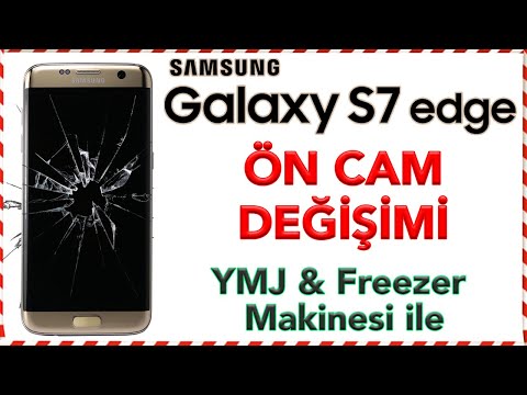 Замена переднего стекла Samsung S7 Edge - машина YMJ с поврежденным экраном OCA System1