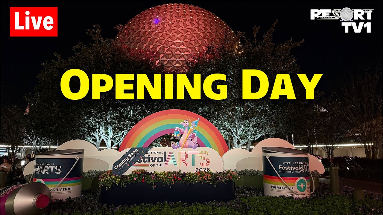 🔴Live: Opening Day of Epcot Festival of the Arts - Walt Disney World Live Stream - 1-16-26