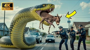 Snake Attack On The Giant Donkey | Short Film