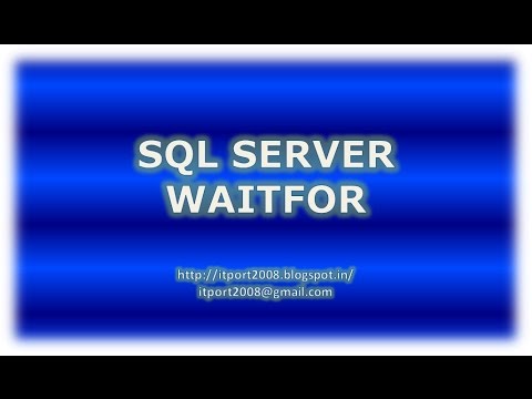 WAITFOR DELAY  TIME in SQL Server