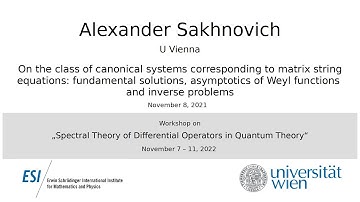 Alexander Sakhnovich - On the class of canonical systems corresponding to matrix string equations...