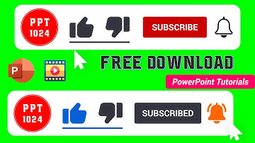 Green Screen Subscribe button Animation PowerPoint, Free Download, bell icon animation, YouTube