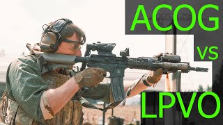 ACOG vs LPVO (Primary Arms ACOG with ACSS Aurora)