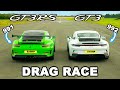 New Porsche 911 GT3 v GT3 RS: DRAG RACE *992 v 991*