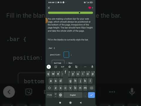 solve module quiz of styling elements in css on sololearn with me