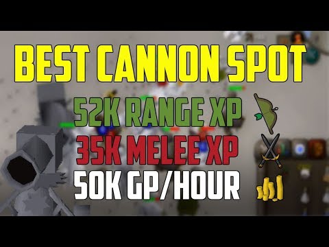 OSRS - Best Unknown Cannon Spot (PROFIT WITH XP)