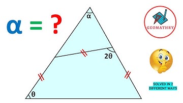 Two Different  Methods  to Find  Missing Angles in the Triangle | Silent Tutorial | Geometry | Math