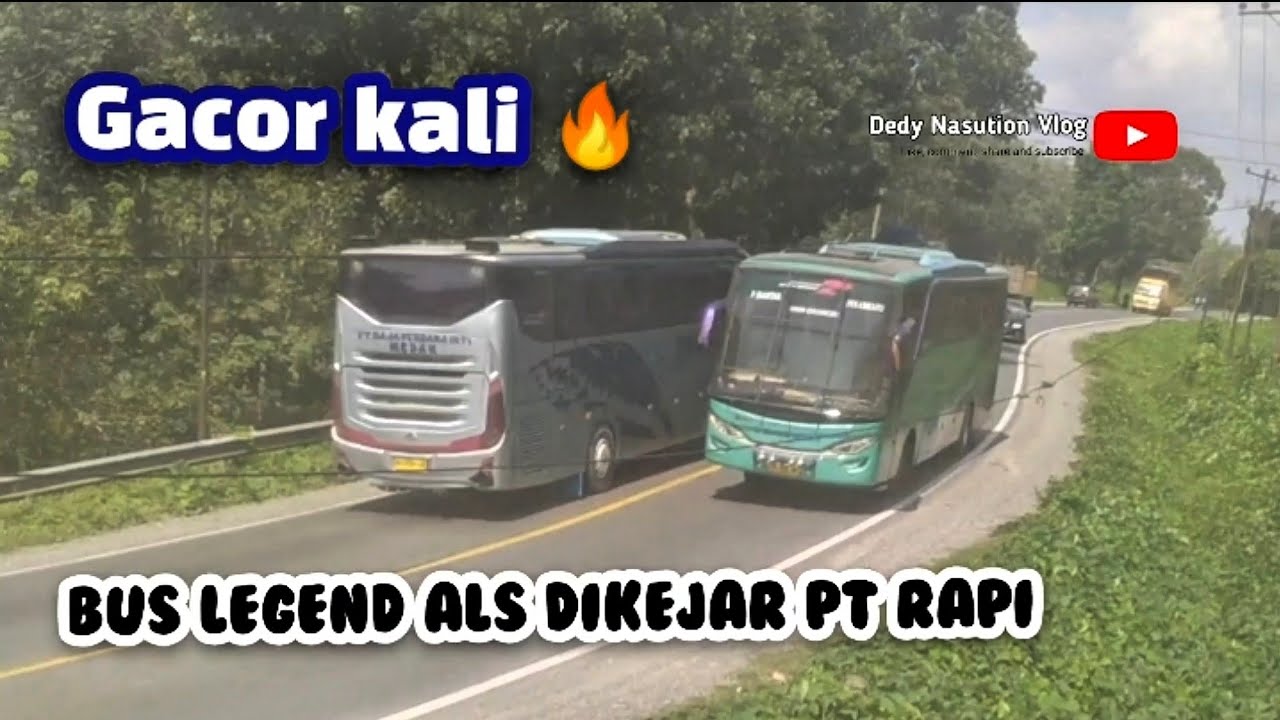 Gacor kali 🔥 bus legend ALS di kejar bus PT Rapi, banyak bus telat kena macet #busmania
