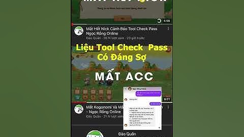 Giải Mã Đào Quân Mất Nick Và Tool Check Pass | Ngọc Rồng Online #shorts