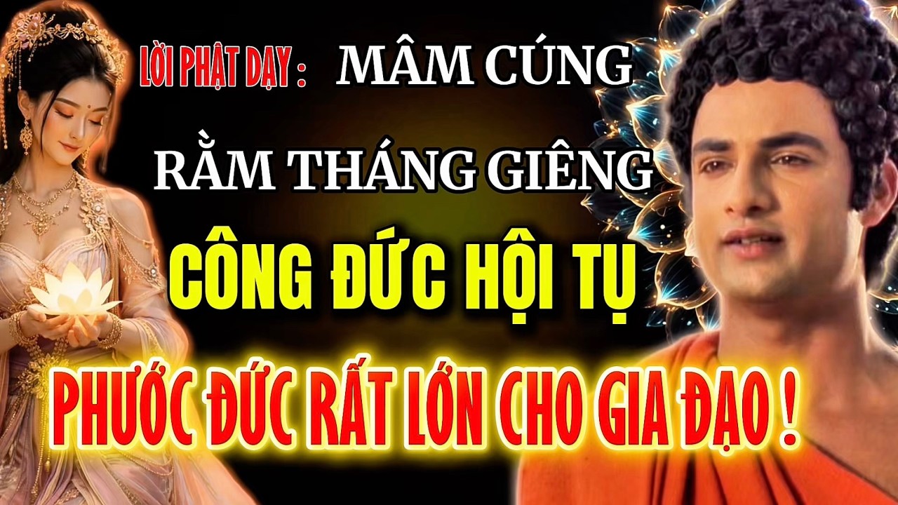 Lời Phật Dạy : Đi Chùa Nhiều Năm - Không Bằng Mâm Cơm Cúng Rằm - Phúc Đức Vô Lượng !