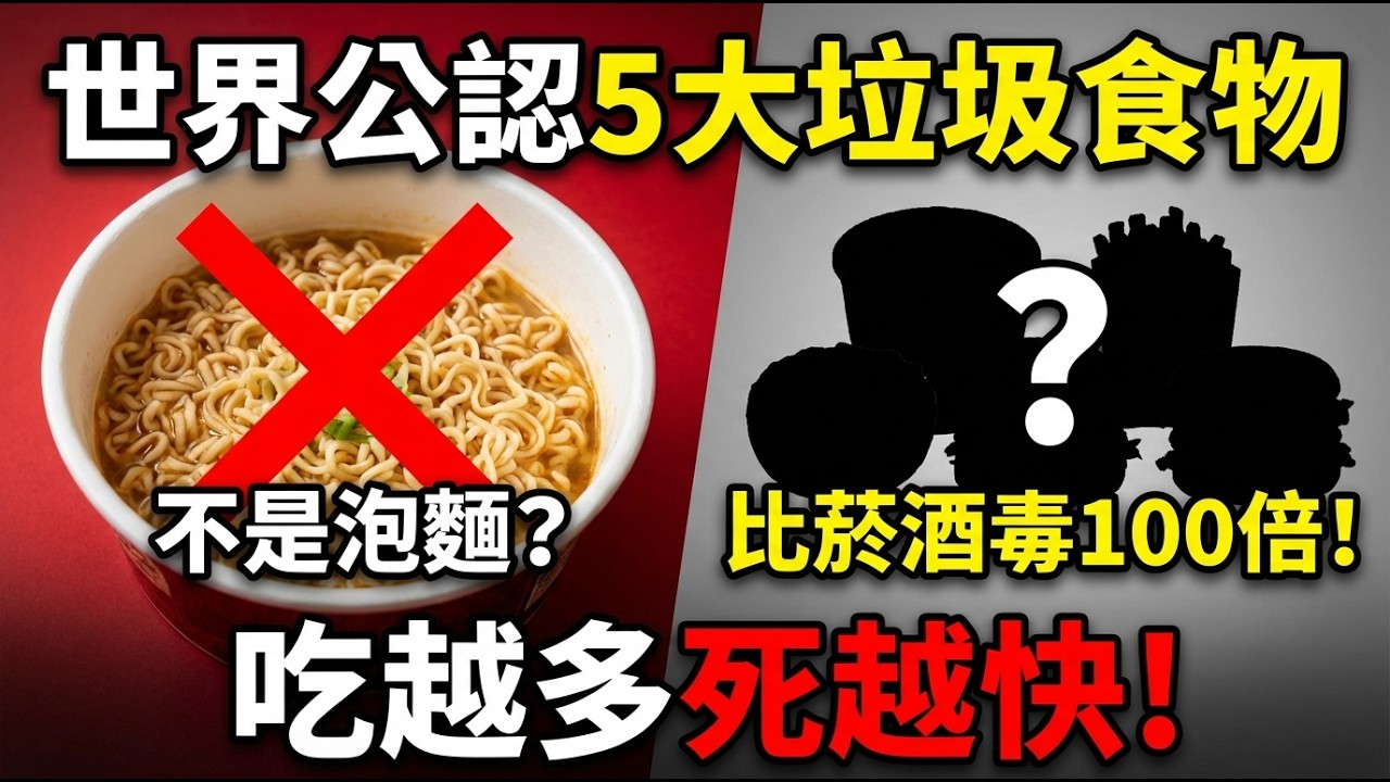 全球公認5大垃圾食品曝光：泡麵竟落榜？醫師警告「比抽菸喝酒還傷血管100倍」真相！ 缩略图