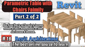 #18 | Parametric Table with Chairs Family in Revit | Part 2 of 2