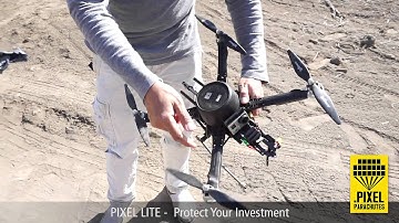 PIXEL LITE  TEST - Parachute for drones - PixelParachutes.com
