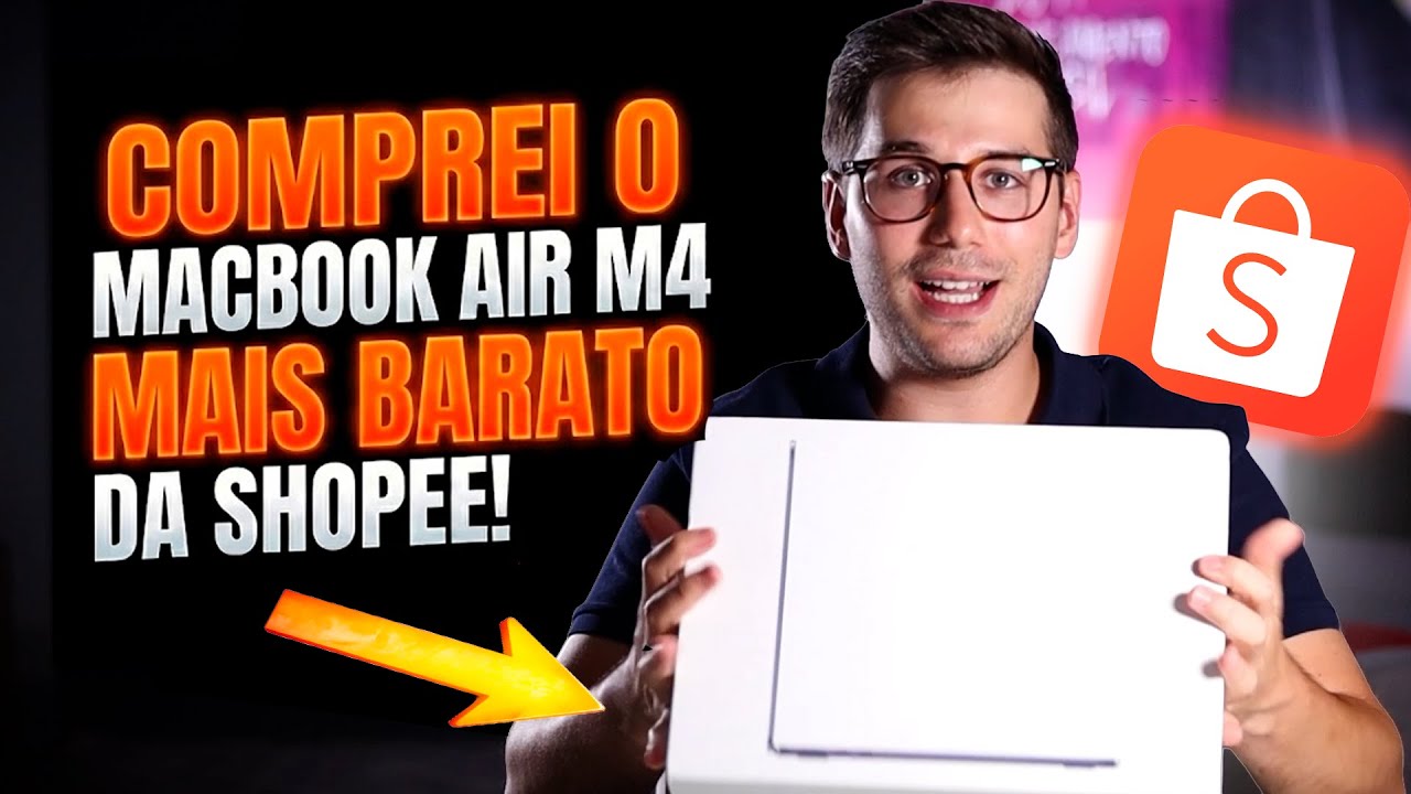 COMPREI o MacBook Air M4 mais BARATO da SHOPEE
