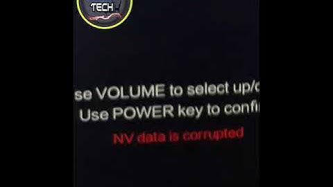 Fix NV DATA IS CORRUPTED Redmi Note 7
