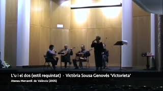 04-Lu I El Dos Estil Requintat Conferència Victòria Sousa Genovés Victorieta 2005