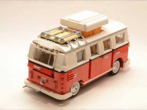 LEGO Volkswagen T1 Camper Van 10220 Time Lapse Build HD