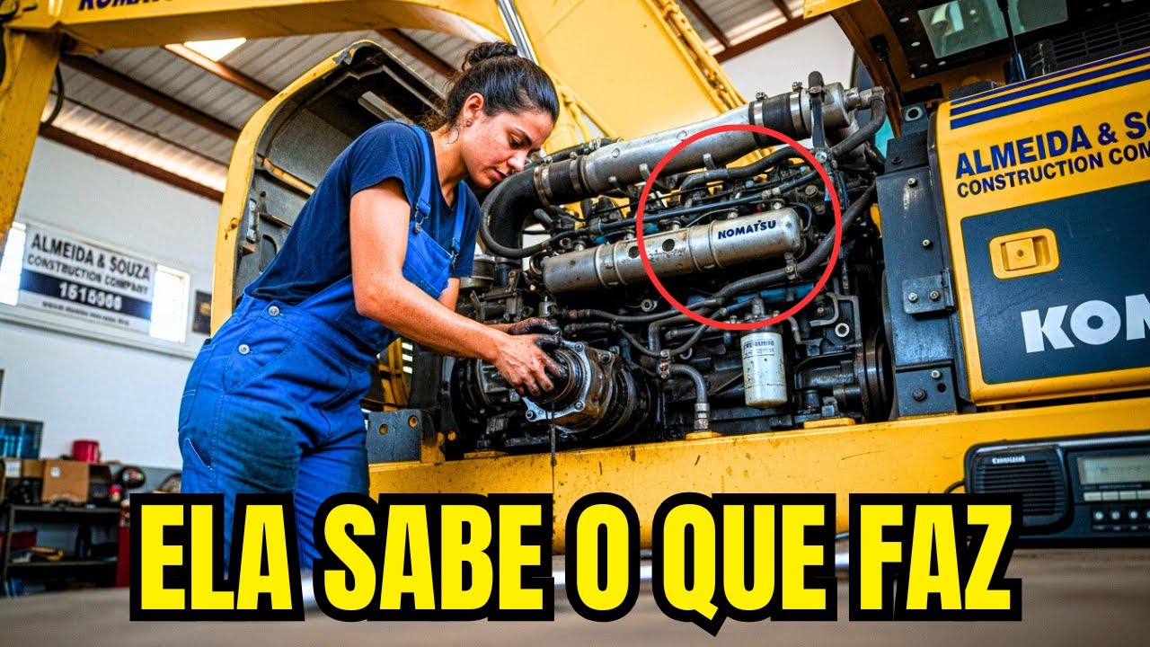 “ESSA SUCATA É IGUAL A VOCÊ!” - A MECÂNICA SOLTEIRA DEU A RESPOSTA COM O RONCO DA ESCAVADEIRA