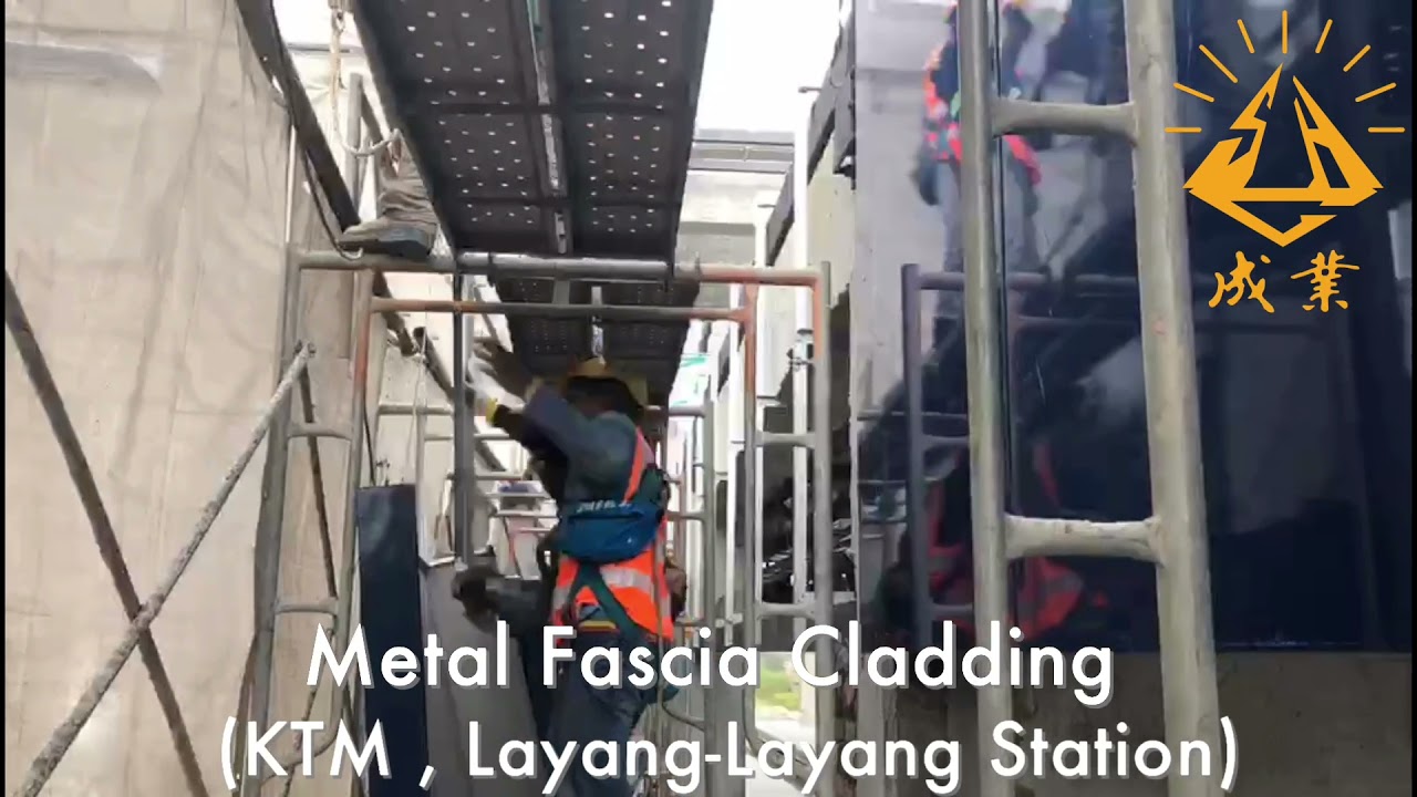 Zinc Colourbond Roof Fascia Board KTMB Passenger Platform, By Seng