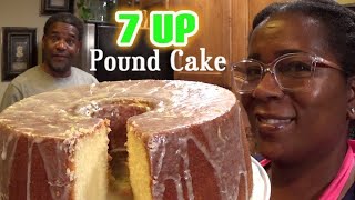 7 Up Pound Cake With A 7 Up Glaze | Traditional Old School Goodness | #PoundCakeQueen