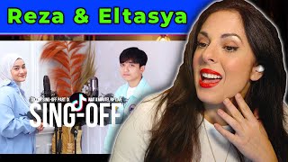 SING OFF TIKTOK SONGS Part 9 - Reza vs Eltasya Natasha | 1st REACTION!
