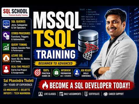 שיעורי הדרכה ב-MSSQL וב-TSQL | קורס SQL Server מלא