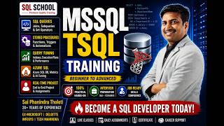 Mssql Tsql Training Classes  Complete Sql Server Course