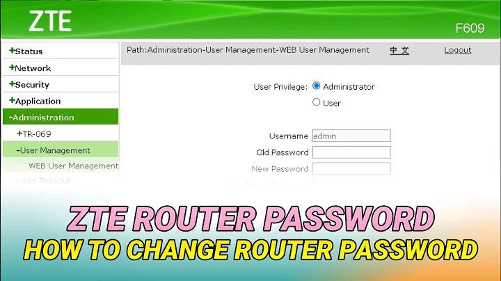 ZTE Router Password Change | How to Change ZTE Router Username and Password