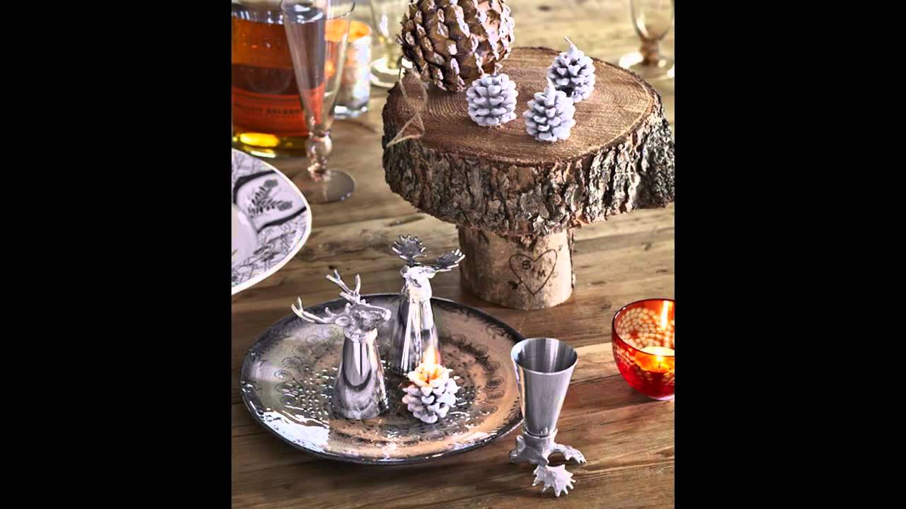 Rustic christmas decorations  YouTube