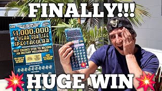 I Did It!!!Finally a Huge Winner on the $50 $1,000,000 Year for Life Spectacular