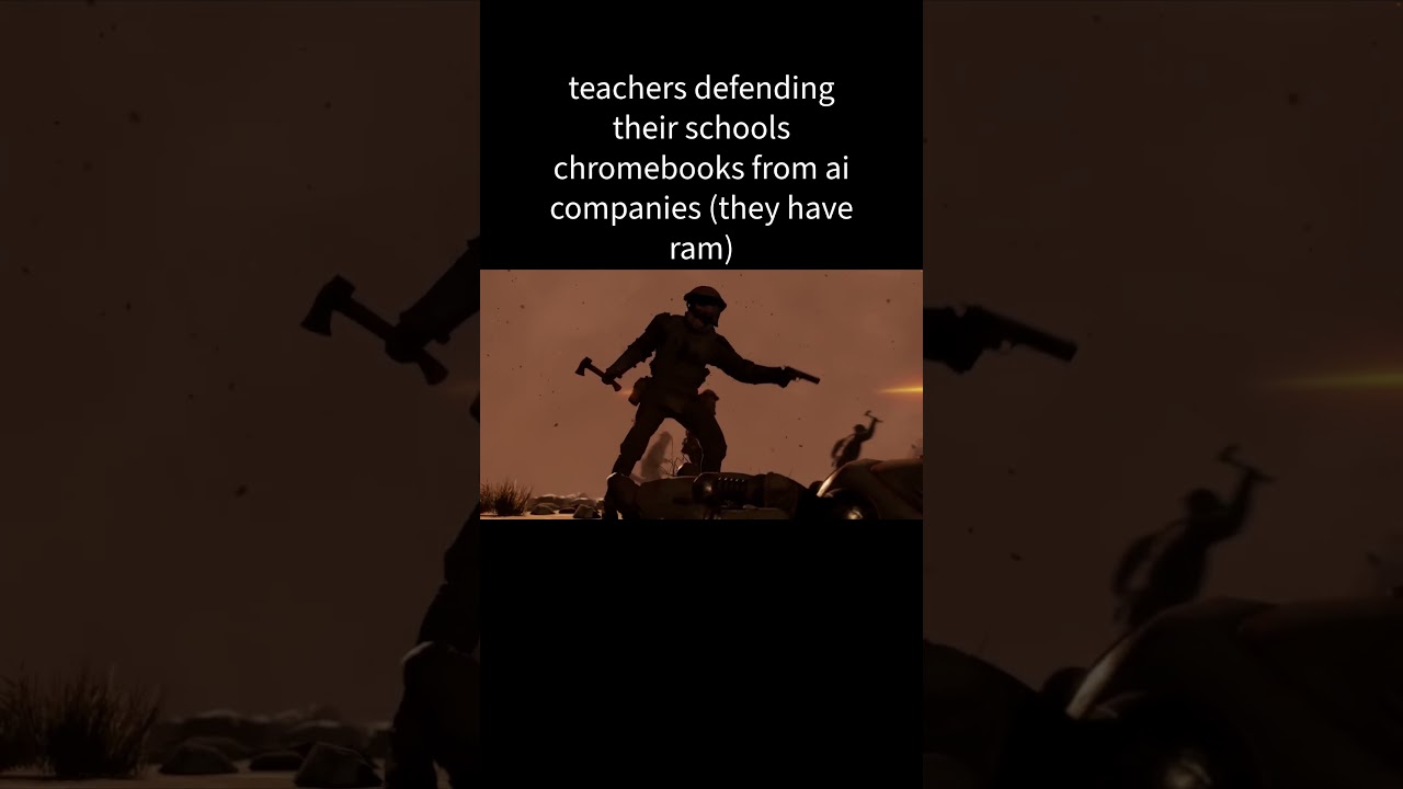 teachers defending their schools chromebooks from ai companies (they have ram)